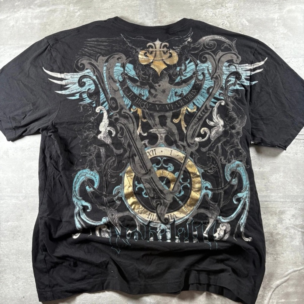 Black Brand Blue Graphic Short Sleeve Tee
